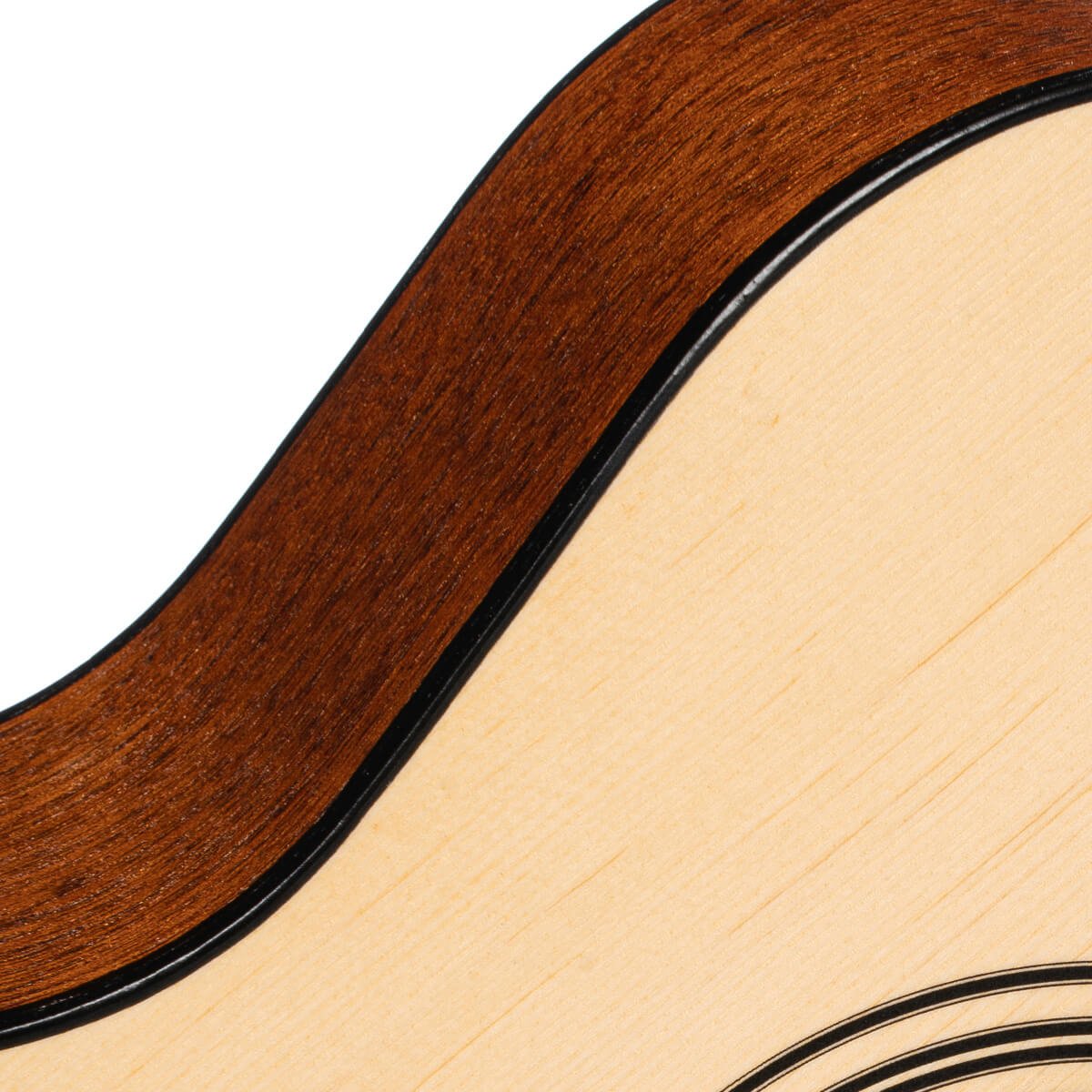 Đàn guitar acoustic Cort AF510 màu Open Pore – thùng đàn chụp nghiêng