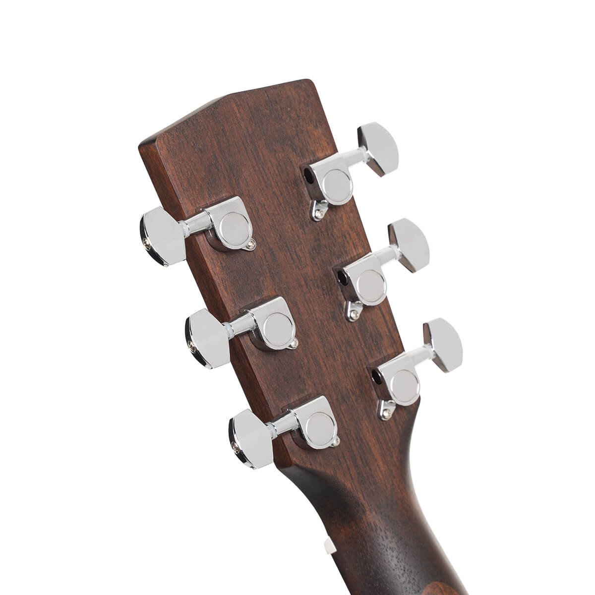 Đàn guitar acoustic Cort Arium màu Open Pore – mặt sau đầu đàn và bộ khóa lên dây