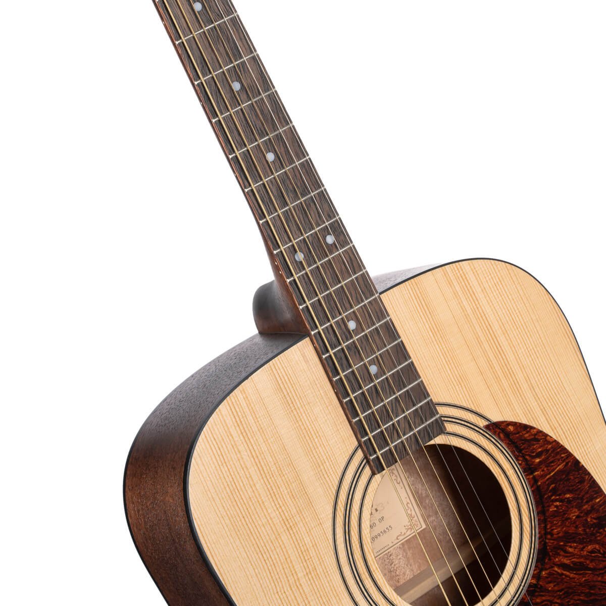 Đàn guitar acoustic Cort Earth Pack màu Open Pore – cận cần đàn và mặt phím