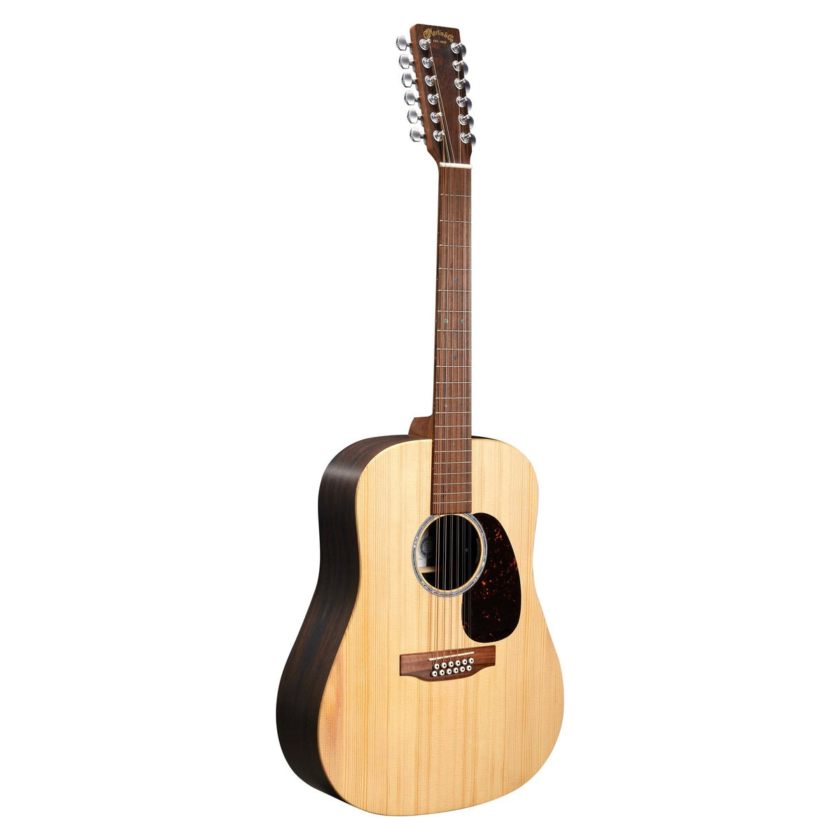 Đàn guitar acoustic điện 12 dây Martin D-X2E Brazilian 12-String màu Brazilian Rosewood – mặt trước toàn thân