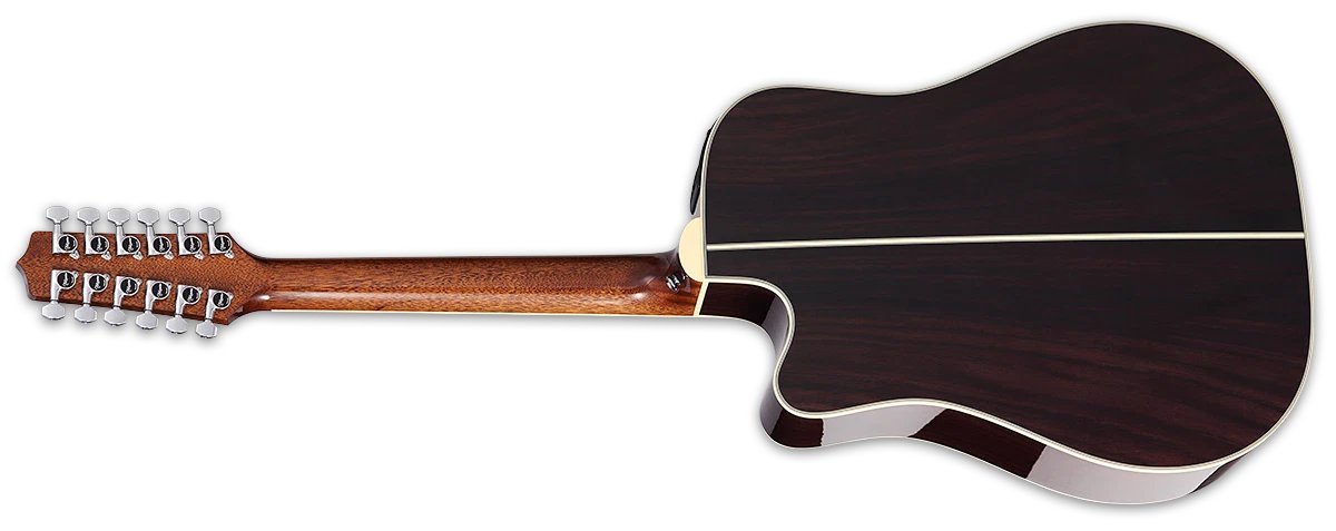 Đàn guitar acoustic điện 12 dây Takamine EF400SC-TT màu Natural sơn bóng – mặt lưng toàn thân (góc 2)