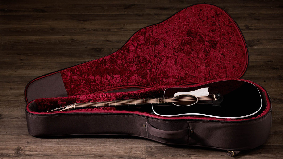 Đàn guitar acoustic điện 12 dây Taylor 250ce Plus BLK Doce Doble màu Black – hộp đàn đi kèm