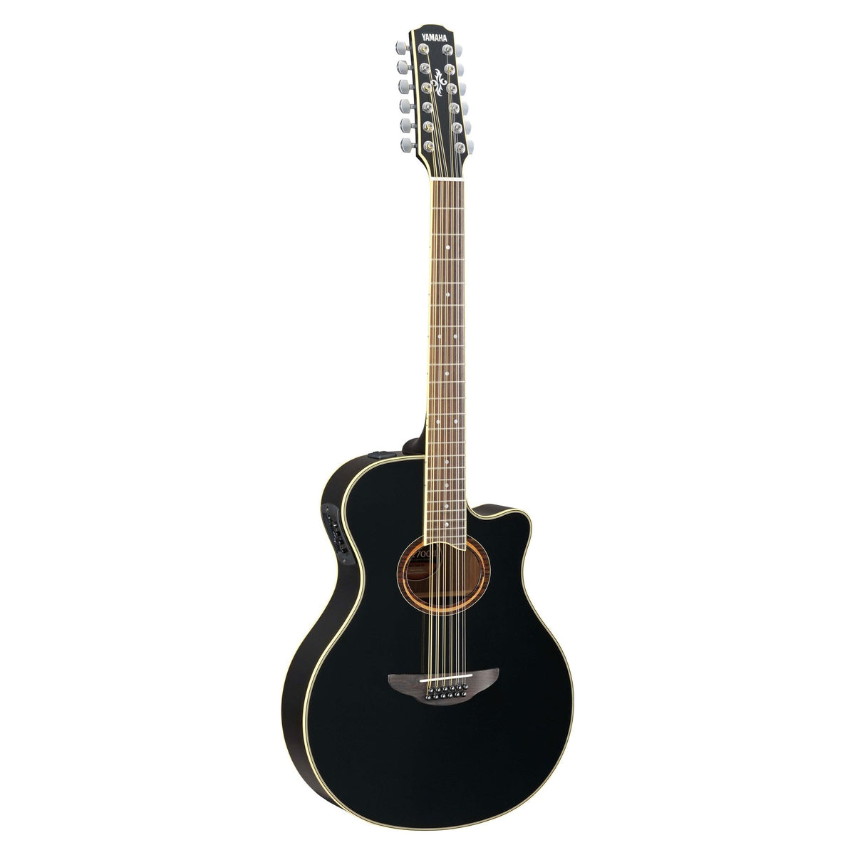 Đàn guitar acoustic điện 12 dây Yamaha APX700II-12 màu Black – mặt trước toàn thân