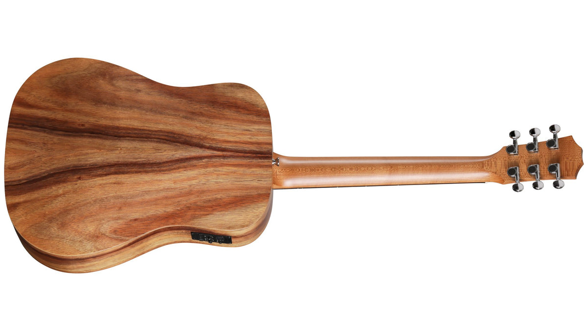 Đàn guitar acoustic điện Baby Taylor BTe Koa màu Natural – mặt lưng toàn thân