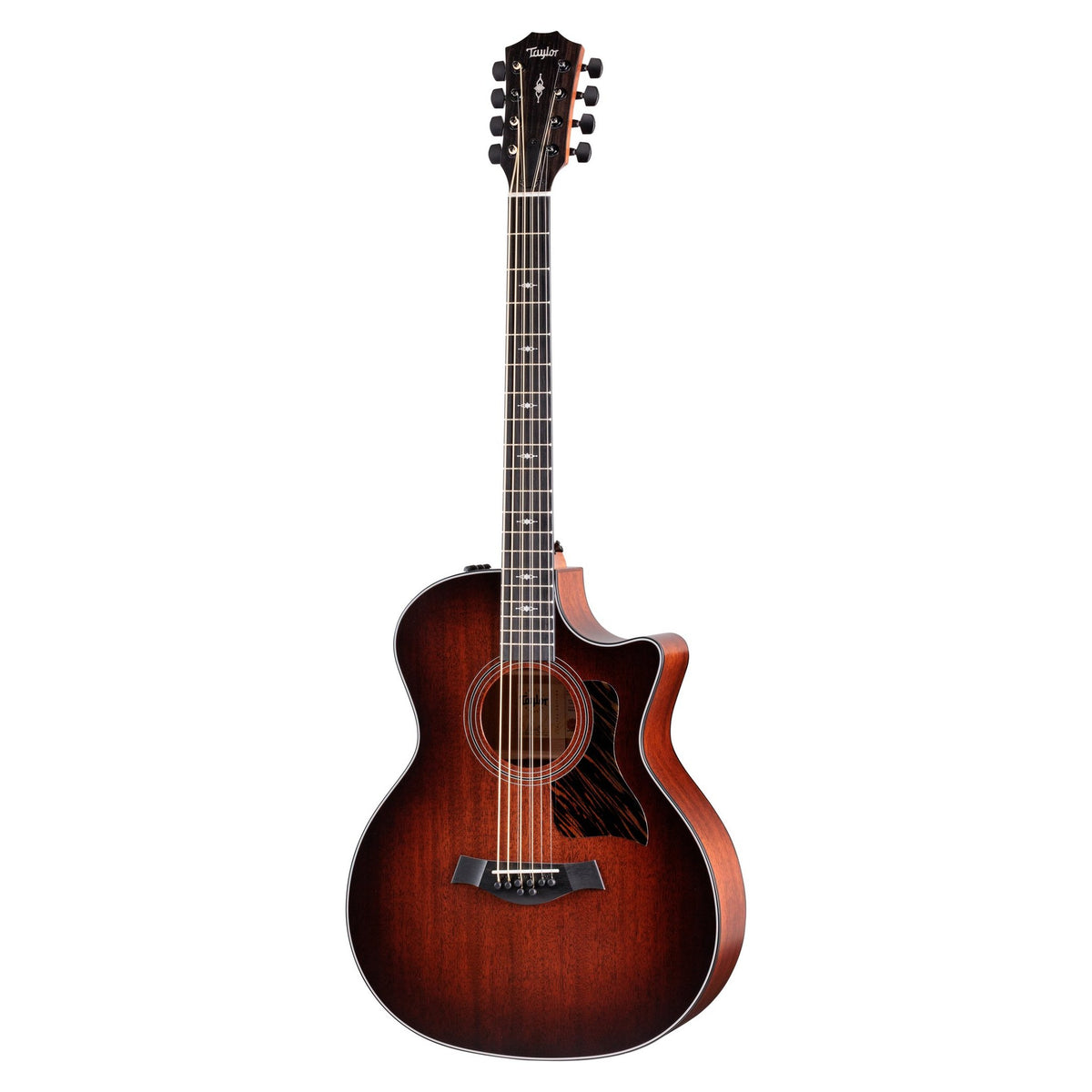 Đàn guitar acoustic điện baritone 8 dây Taylor 324ce Baritone-8 LTD màu Shaded Edgeburst – mặt trước toàn thân
