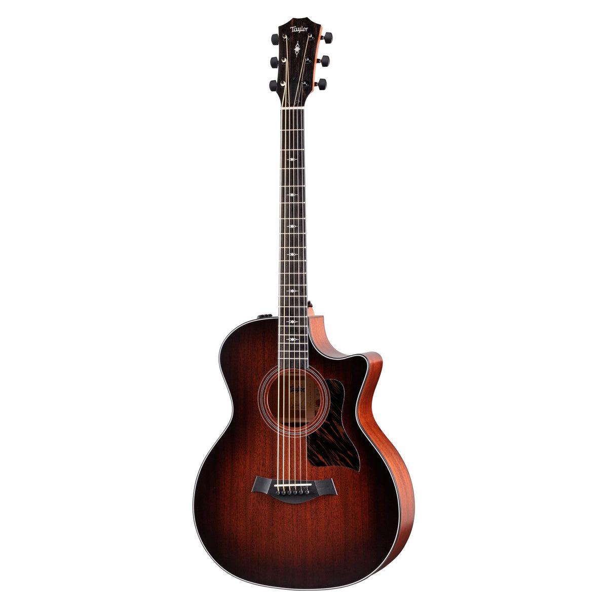 Đàn guitar acoustic điện baritone Taylor 324ce Baritone-6 LTD màu Shaded Edgeburst – mặt trước toàn thân