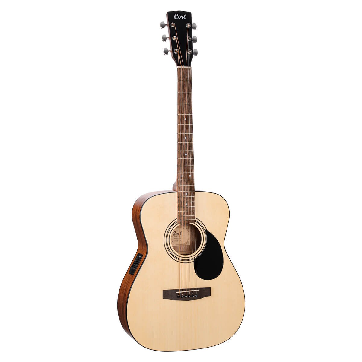Đàn guitar acoustic điện Cort AF510E màu Open Pore – mặt trước toàn thân