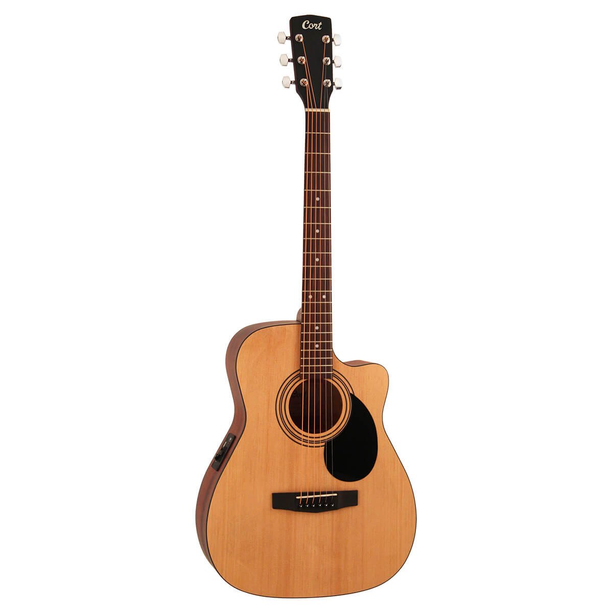 Đàn guitar acoustic điện Cort AF515CE màu Open Pore – mặt trước toàn thân