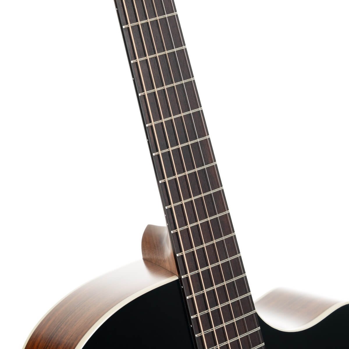 Đàn guitar acoustic điện Cort Core-GA Formosan Koa màu Light Burst Top Semi Gloss – cận cần đàn và mặt phím