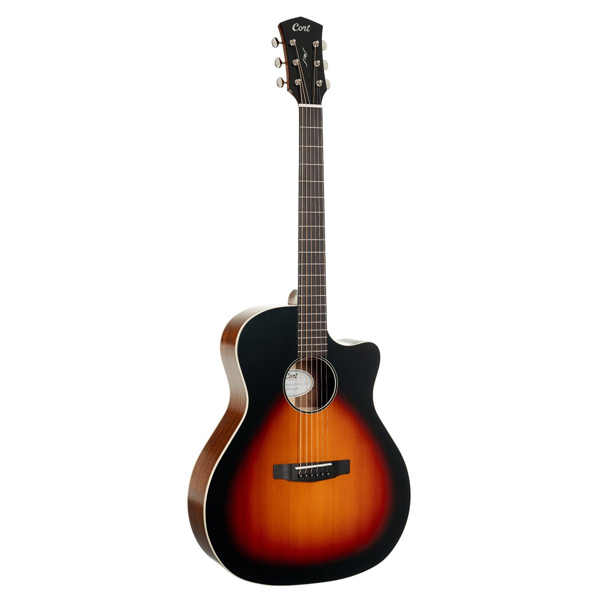 Đàn guitar acoustic điện Cort Core-GA Formosan Koa màu Light Burst Top Semi Gloss – mặt trước toàn thân