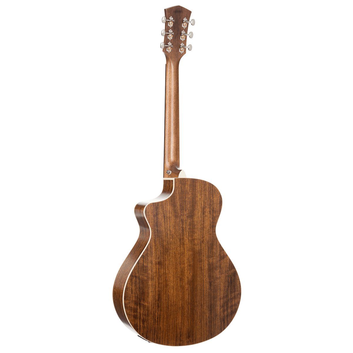 Đàn guitar acoustic điện Cort Core-MC Ovangkol màu Black Top Semi Gloss – mặt lưng toàn thân