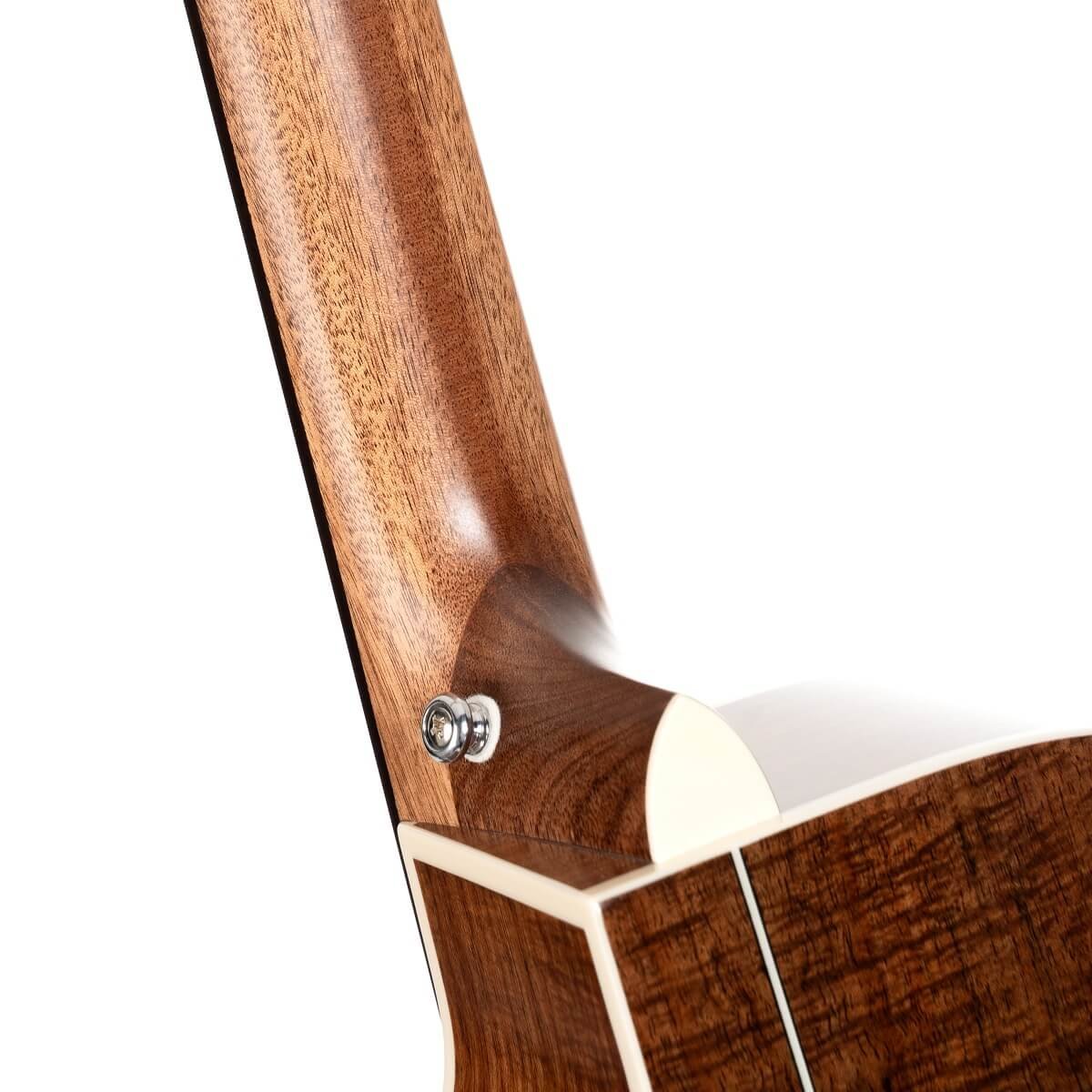 Đàn guitar acoustic điện Cort Essence-GA4 Special màu Black Top Semi Gloss – cận gót cần nối thân đàn