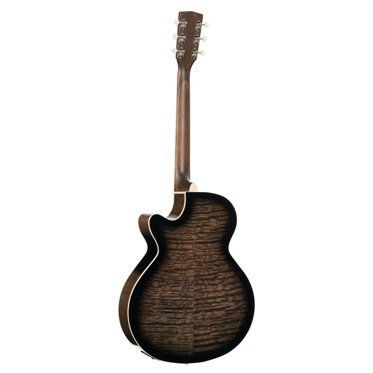 Đàn guitar acoustic điện Cort Exotic-SFX Ash màu Black – mặt lưng toàn thân