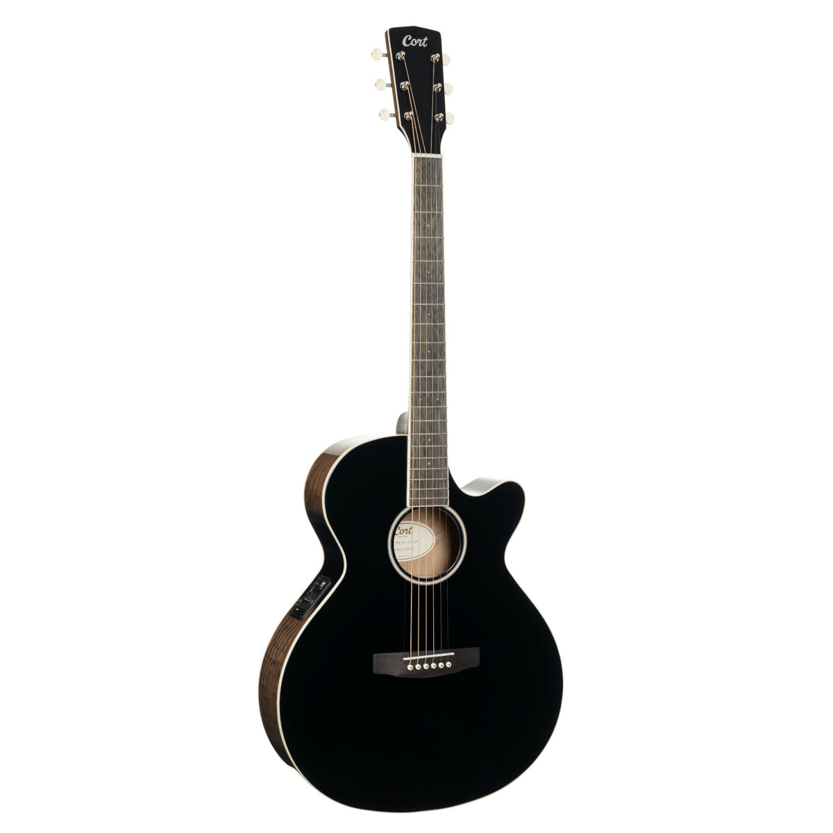 Đàn guitar acoustic điện Cort Exotic-SFX Ash màu Black – mặt trước toàn thân