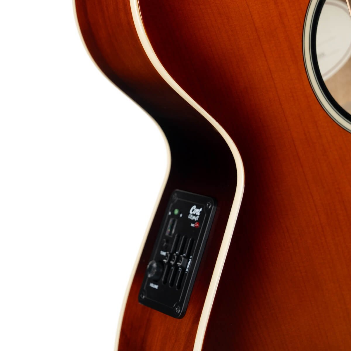 Đàn guitar acoustic điện Cort Exotic-SFX Myrtle màu Sunburst – cận bộ EQ / pickup