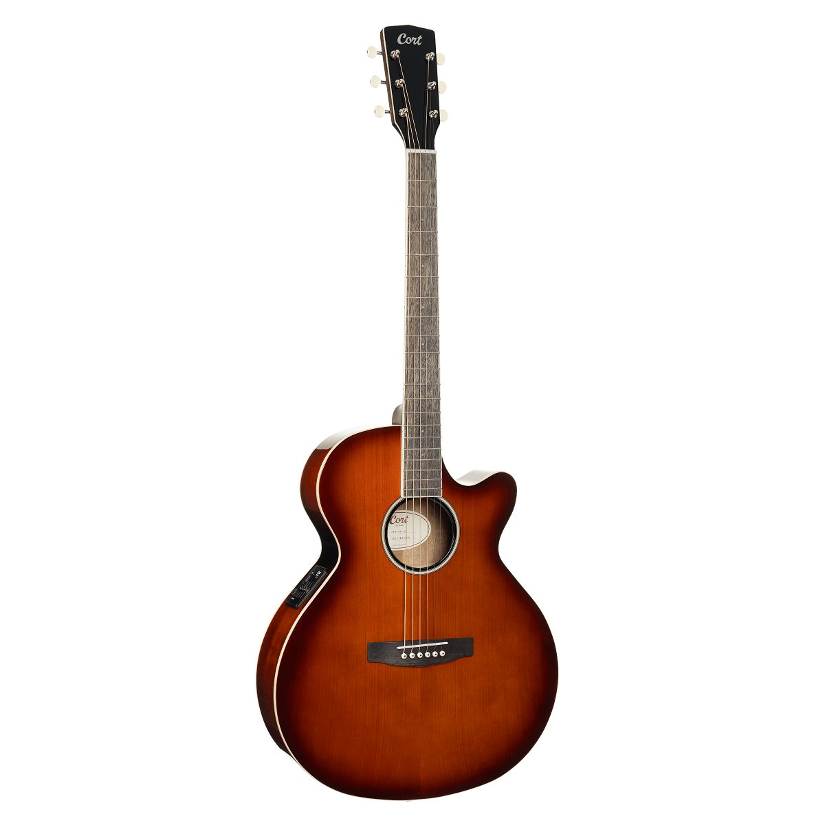 Đàn guitar acoustic điện Cort Exotic-SFX Myrtle màu Sunburst – mặt trước toàn thân