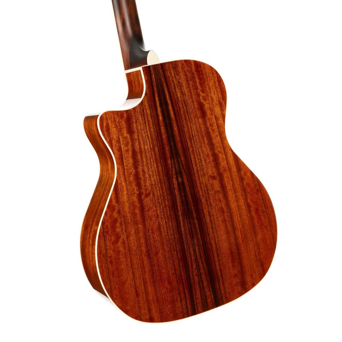Đàn guitar acoustic điện Cort GA-DAO màu Natural Gloss – cận vân gỗ mặt lưng
