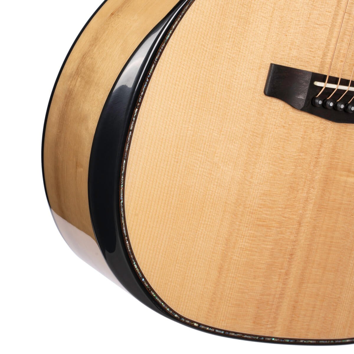 Đàn guitar acoustic điện Cort GA-MY Bevel màu Natural Gloss – cận chi tiết hoàn thiện