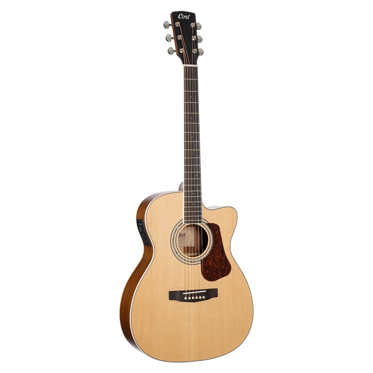 Đàn guitar acoustic điện Cort L710F màu Natural Satin – mặt trước toàn thân