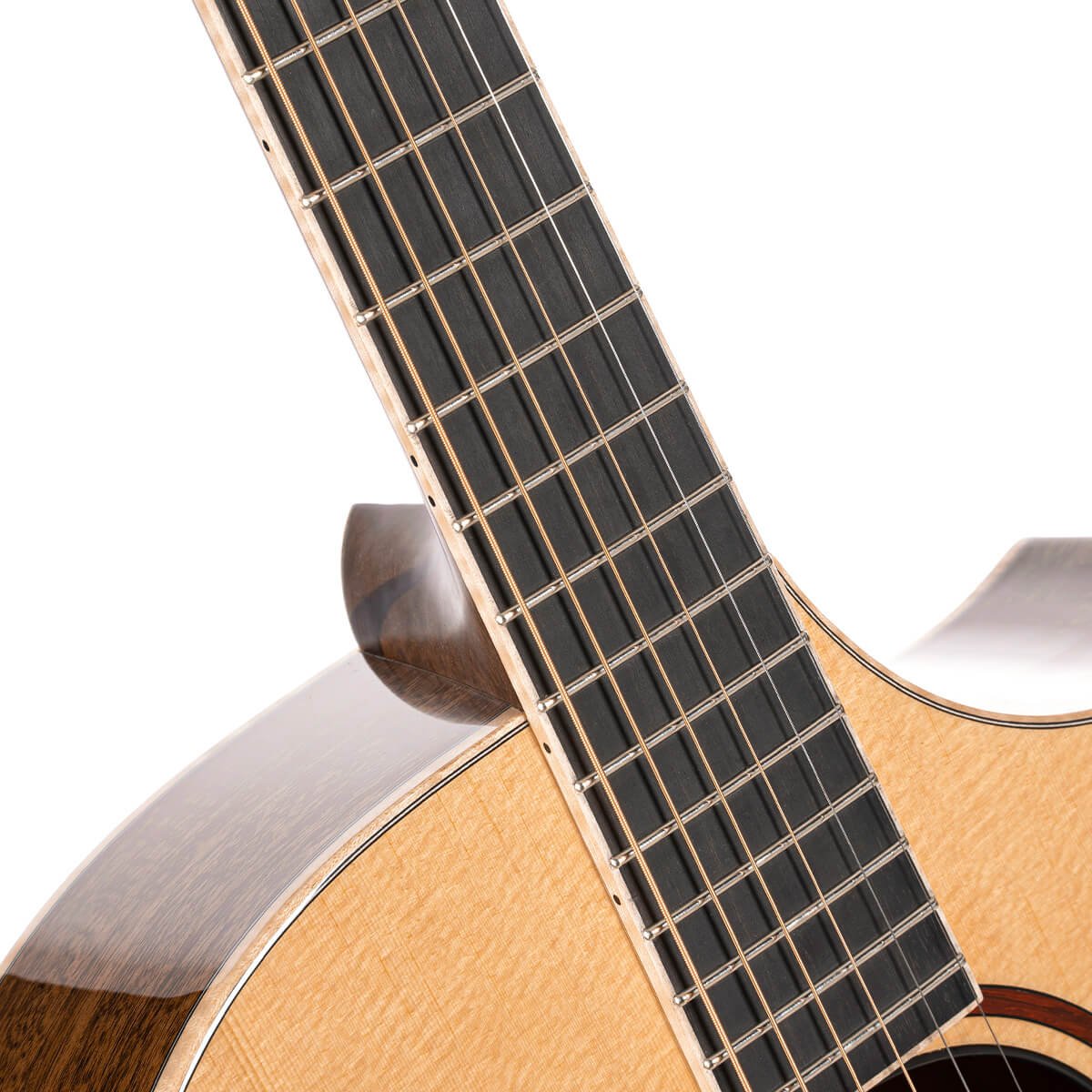 Đàn guitar acoustic điện Cort Little Forest Angel màu Natural Gloss – cận cần đàn và mặt phím