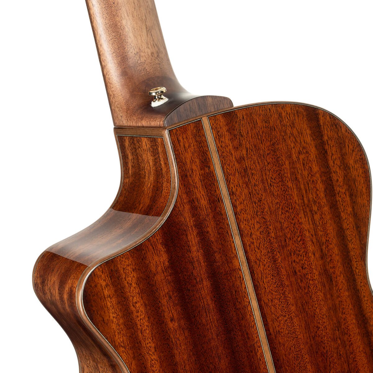 Đàn guitar acoustic điện Cort Modern Burgundy màu Trans Burgundy – cận gót cần nối thân đàn