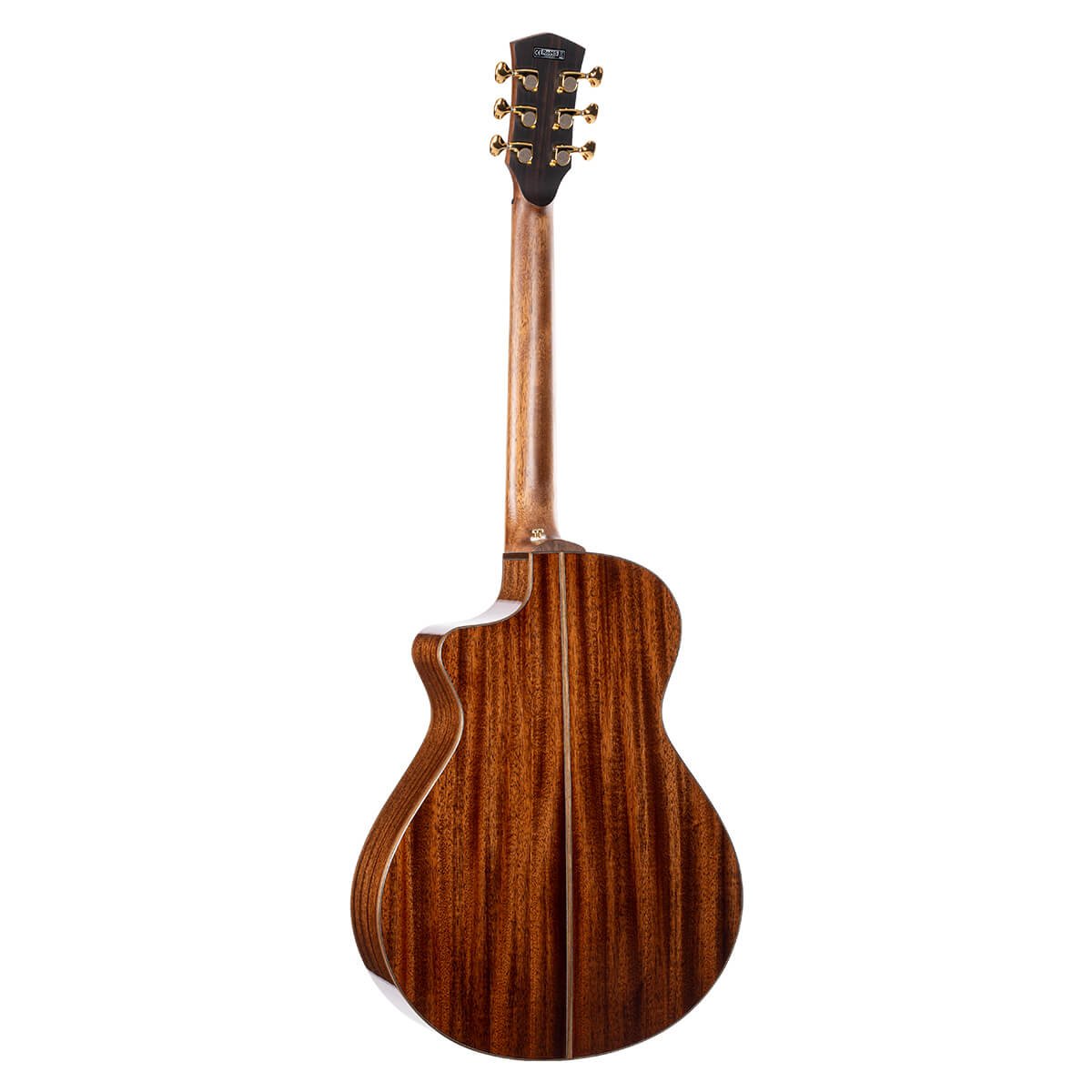 Đàn guitar acoustic điện Cort Modern Burgundy màu Trans Burgundy – mặt lưng toàn thân