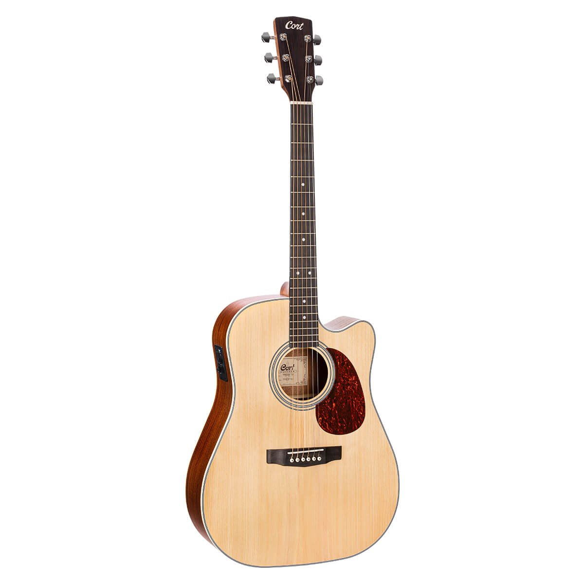Đàn guitar acoustic điện Cort MR500E màu Open Pore – mặt trước toàn thân
