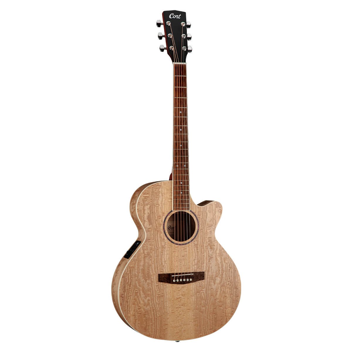 Đàn guitar acoustic điện Cort SFX-AB màu Open Pore Natural – mặt trước toàn thân