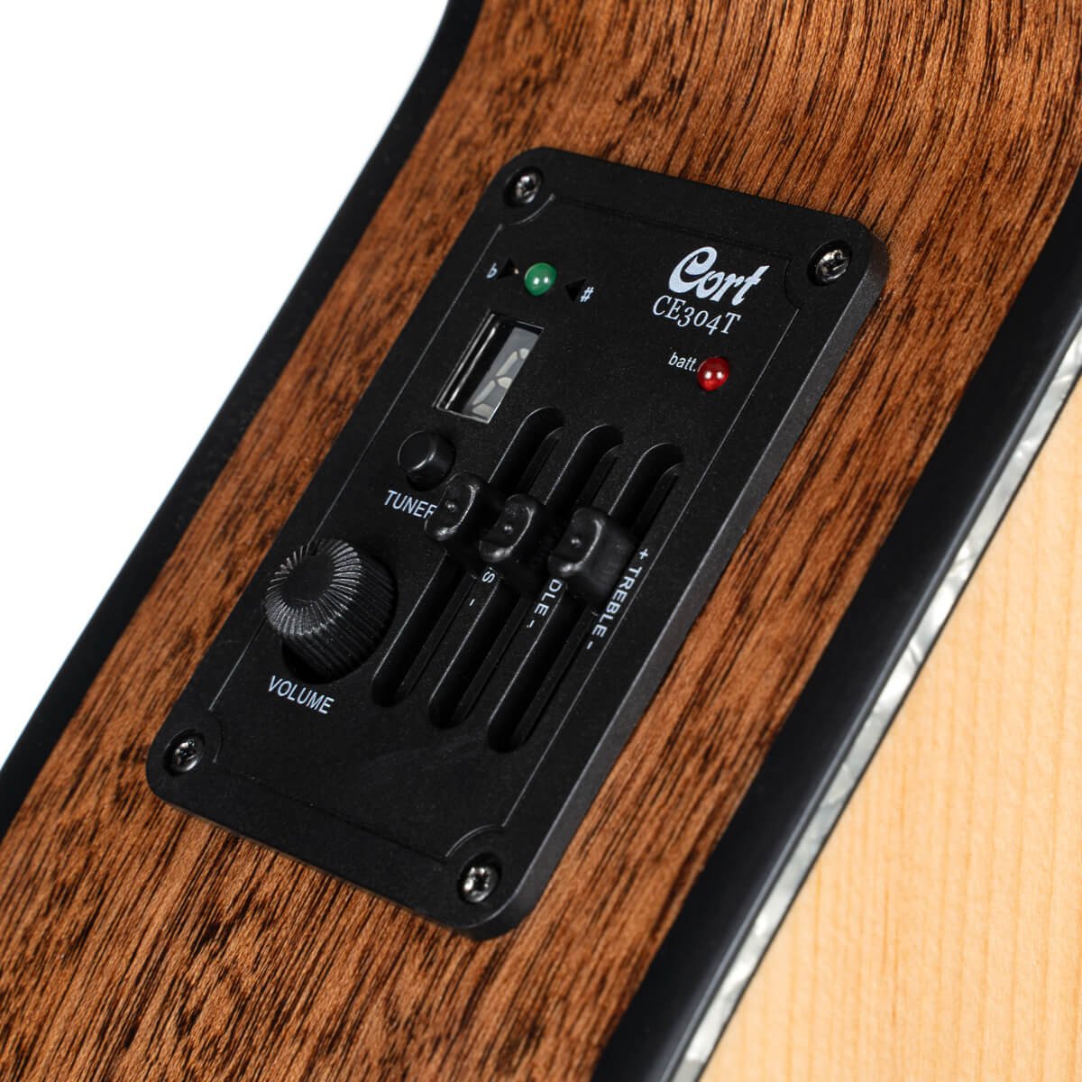 Đàn guitar acoustic điện Cort SFX-E màu Natural Satin – cận bộ EQ / pickup