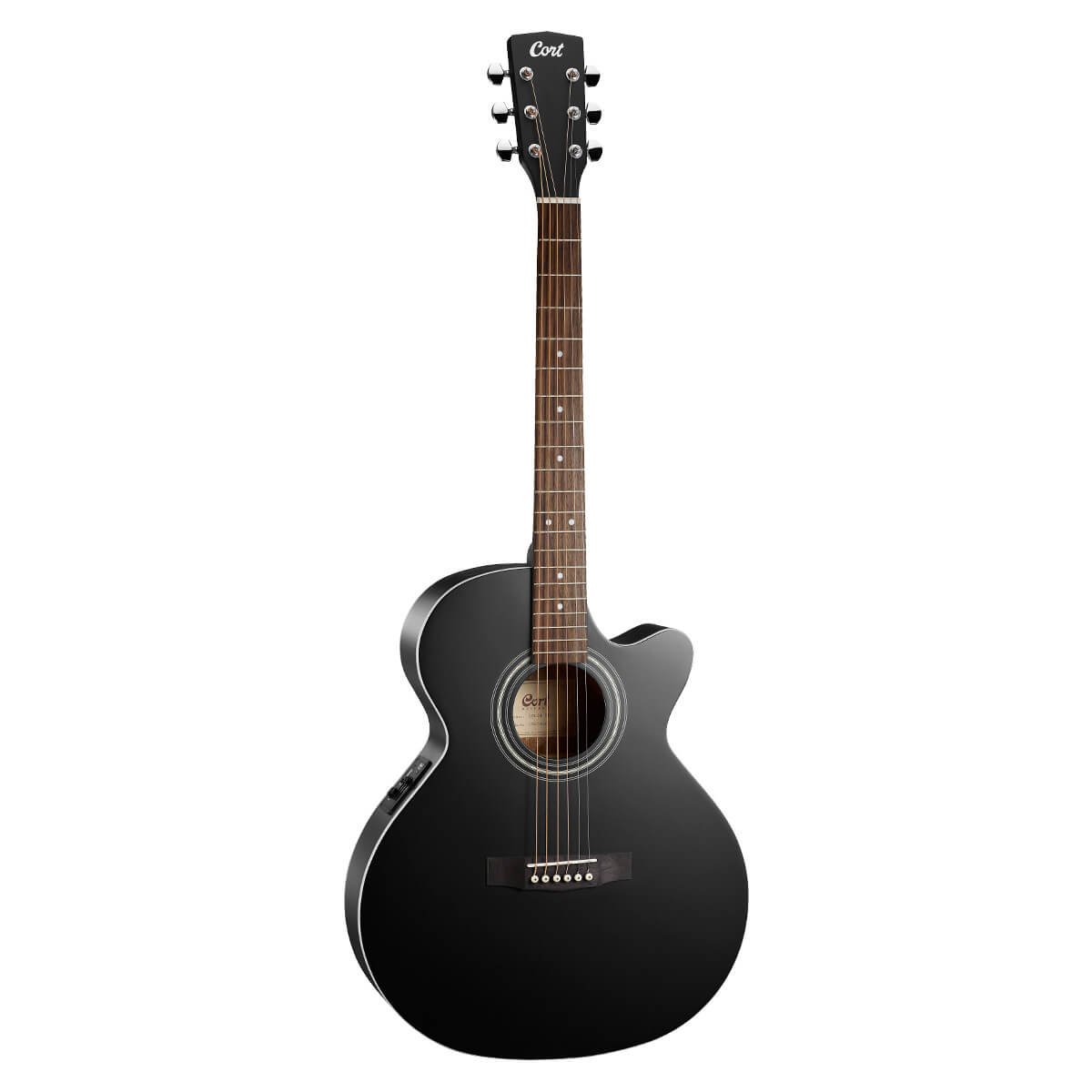 Đàn guitar acoustic điện Cort SFX-ME màu Black Satin – mặt trước toàn thân