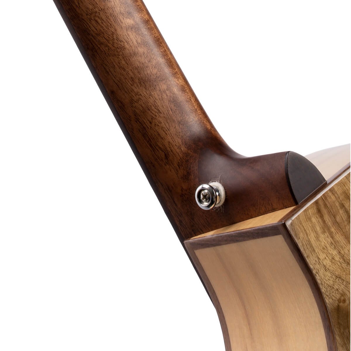 Đàn guitar acoustic điện Cort SFX Myrtlewood màu Natural Gloss – cận gót cần nối thân đàn