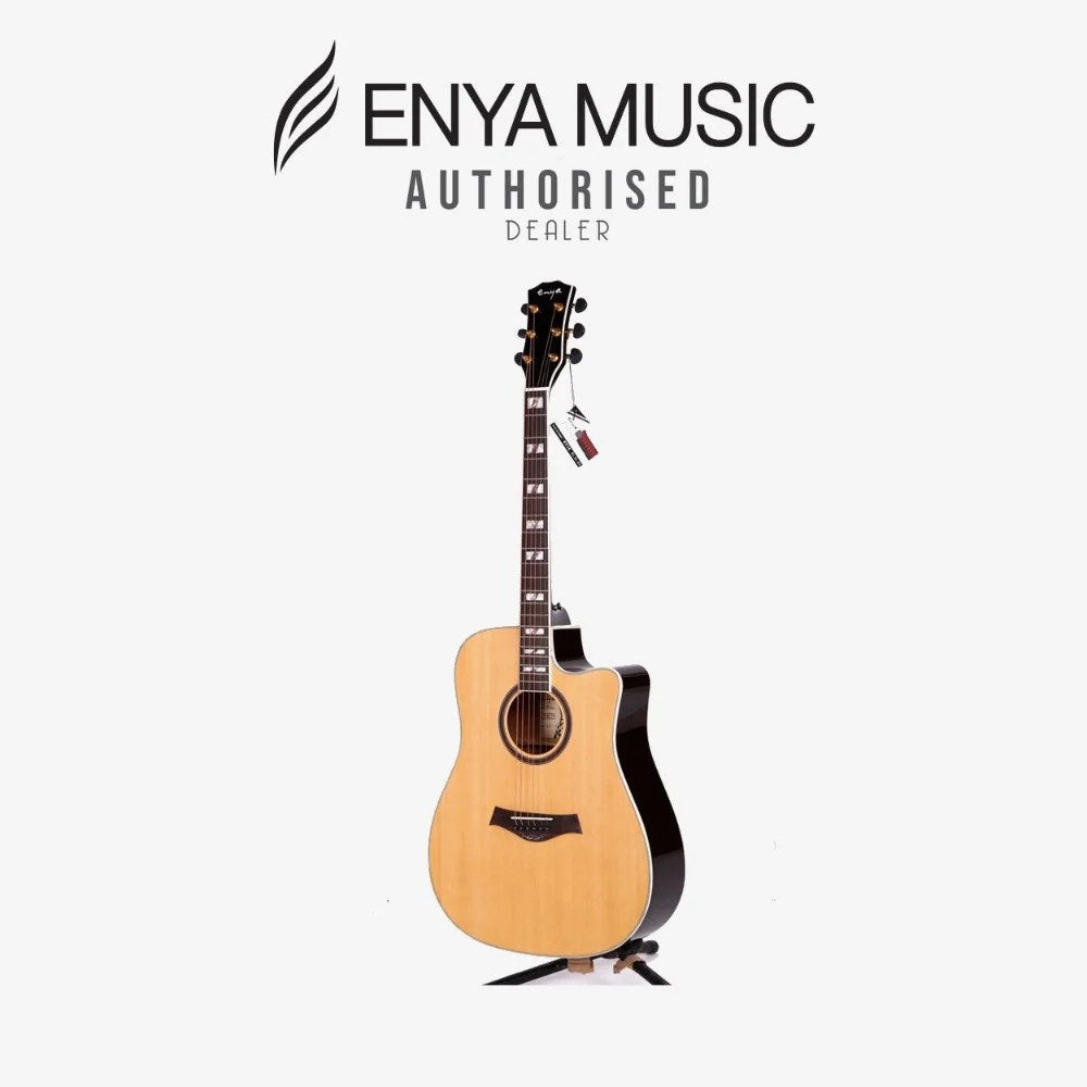 Đàn guitar acoustic điện Enya ED-18 EQ màu Natural – ảnh thông số / banner của hãng
