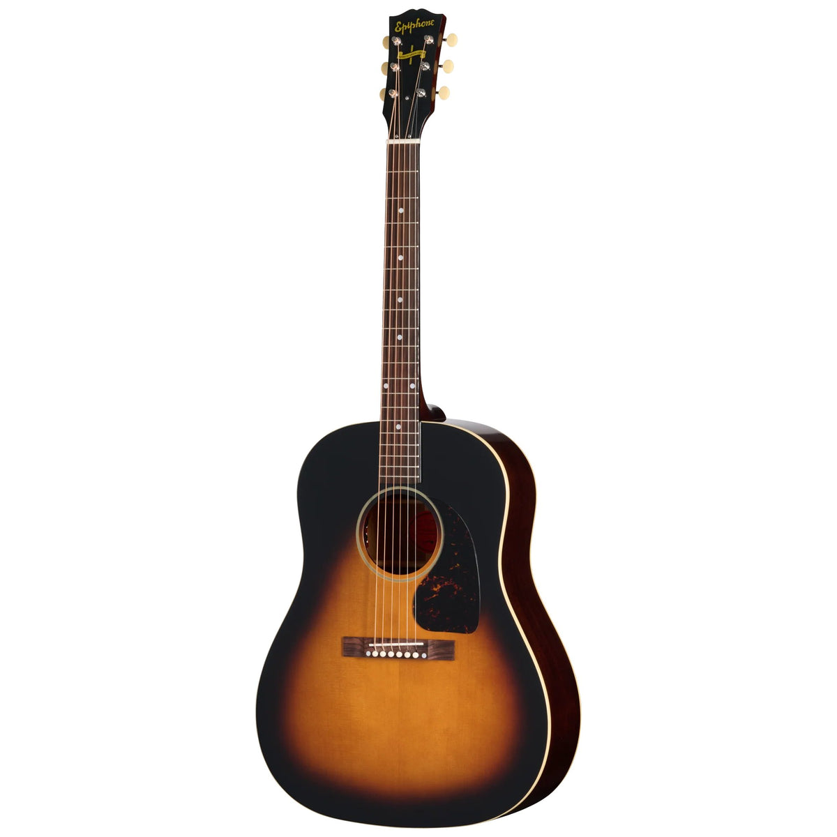 Đàn guitar acoustic điện Epiphone 1942 Banner J-45 Reissue màu Vintage Sunburst – mặt trước toàn thân