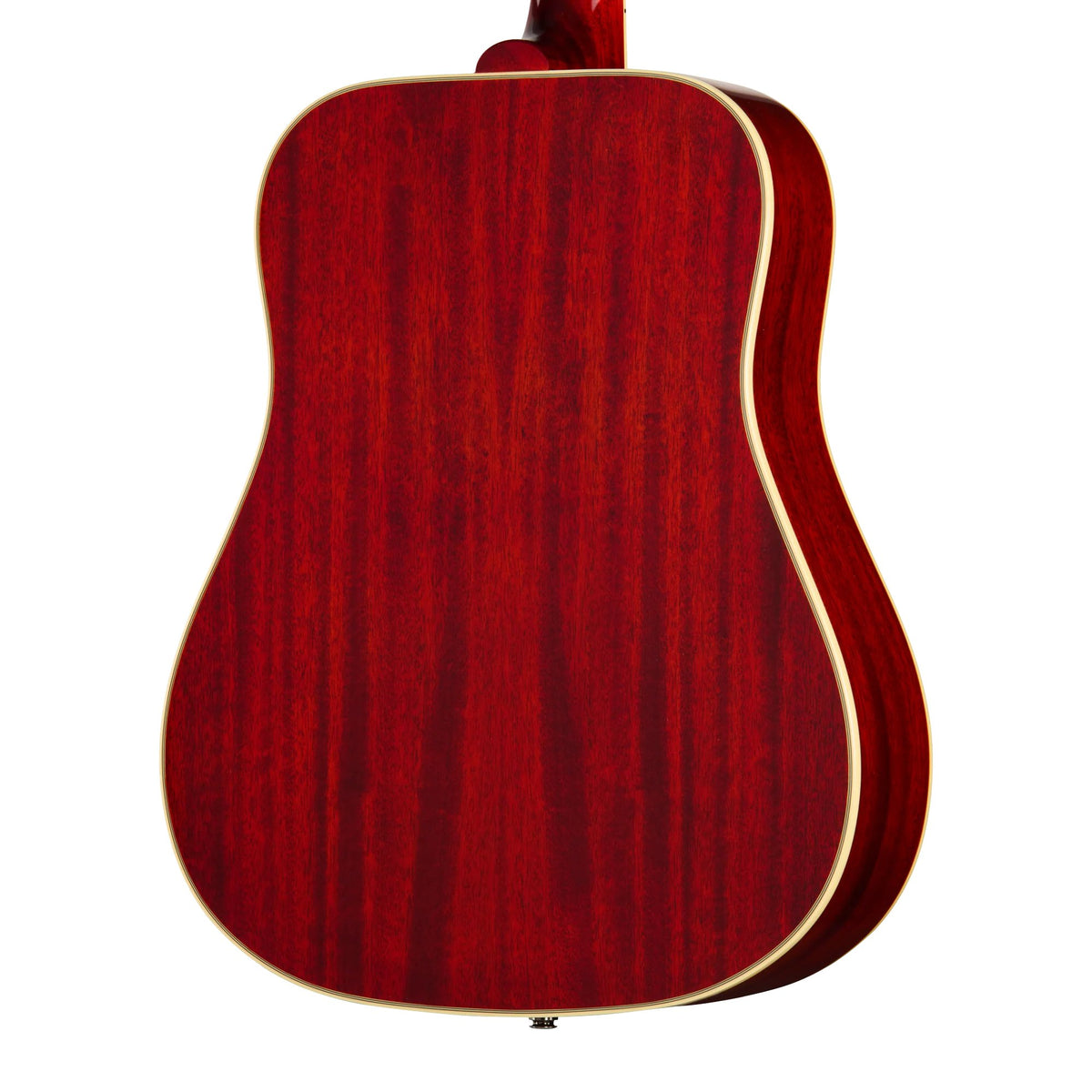 Đàn guitar acoustic điện Epiphone 1960 Hummingbird Reissue màu Heritage Cherry Sunburst – cận vân gỗ mặt lưng
