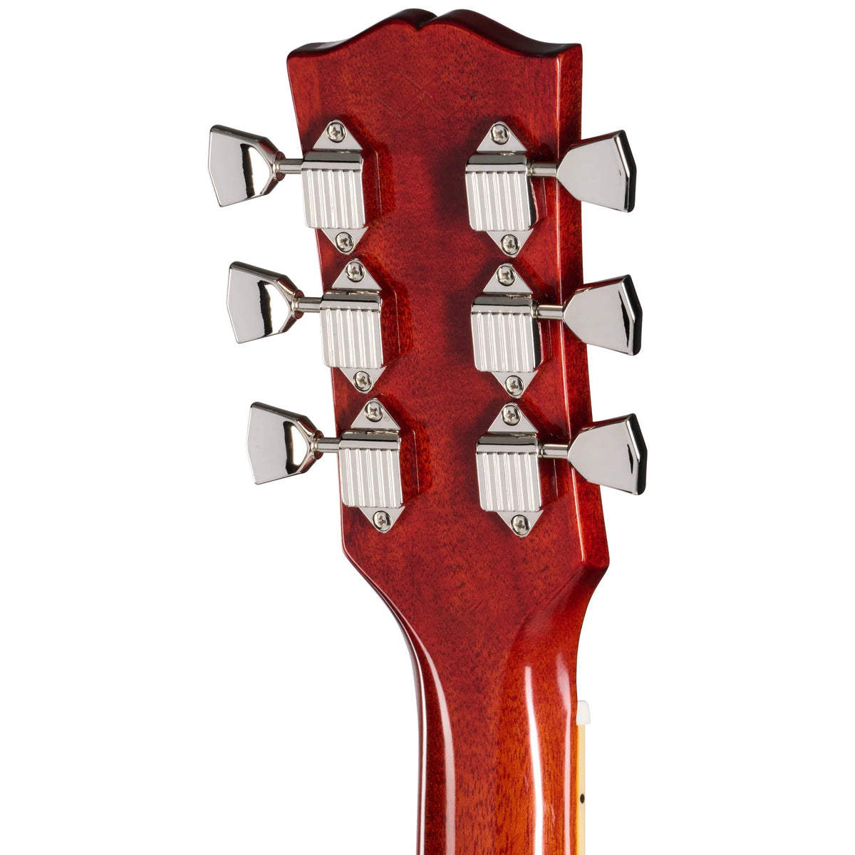 Đàn guitar acoustic điện Epiphone 1963 Dove Reissue màu Natural – mặt sau đầu đàn và bộ khóa lên dây