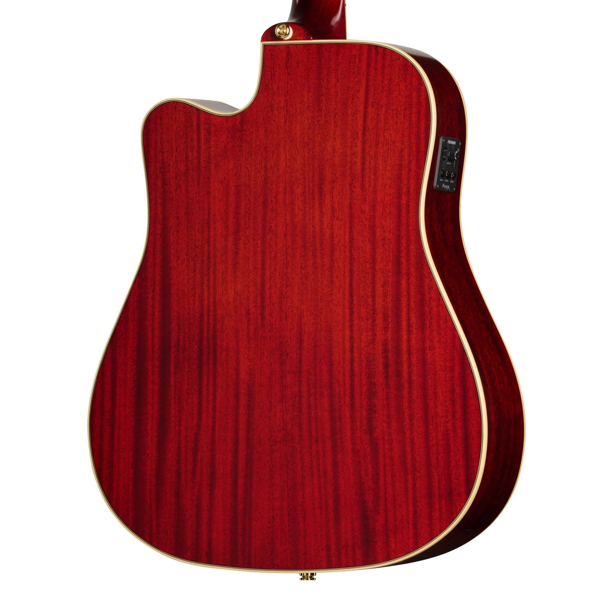 Đàn guitar acoustic điện Epiphone Hummingbird Standard EC màu Cherry Sunburst – cận vân gỗ mặt lưng