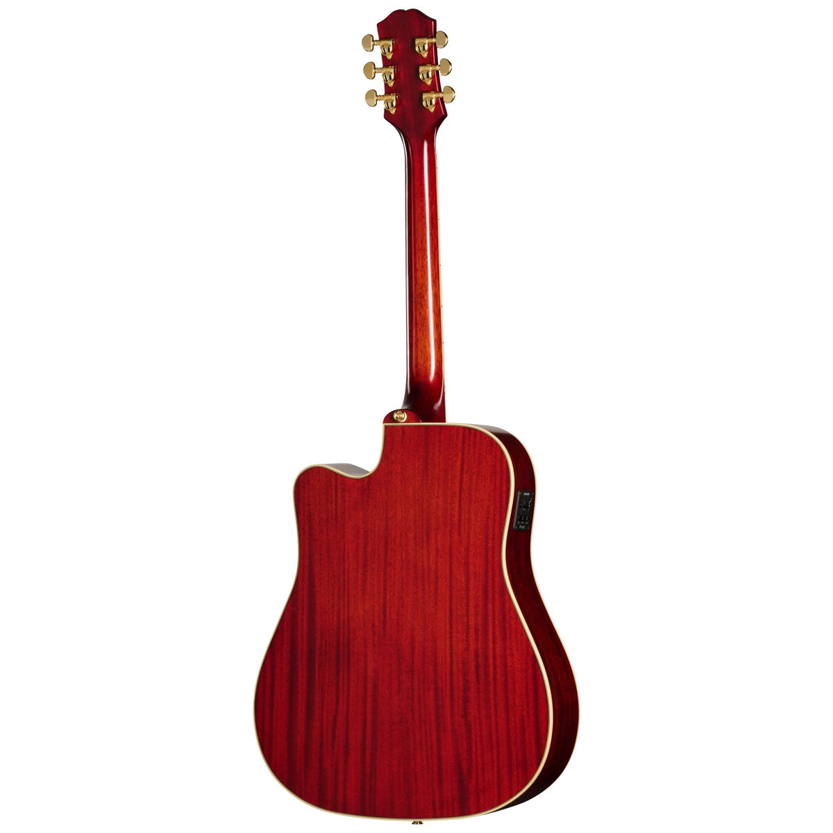 Đàn guitar acoustic điện Epiphone Hummingbird Standard EC màu Cherry Sunburst – mặt lưng toàn thân