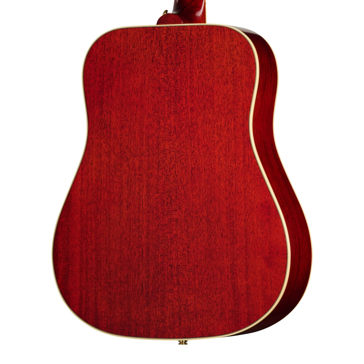 Đàn guitar acoustic điện Epiphone Hummingbird Standard màu Cherry Sunburst – cận vân gỗ mặt lưng