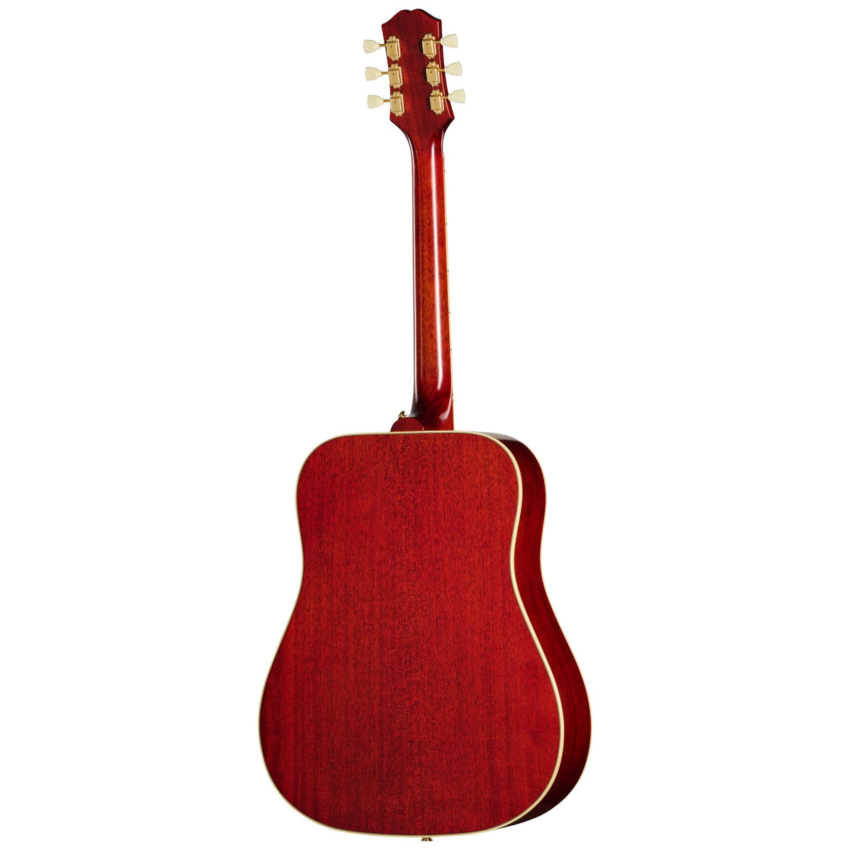 Đàn guitar acoustic điện Epiphone Hummingbird Standard màu Cherry Sunburst – mặt lưng toàn thân