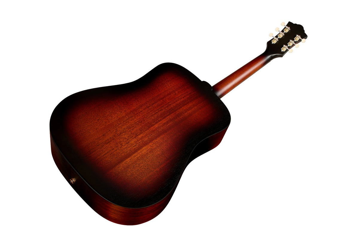 Đàn guitar acoustic điện Guild D-20E màu Vintage Sunburst – mặt lưng toàn thân