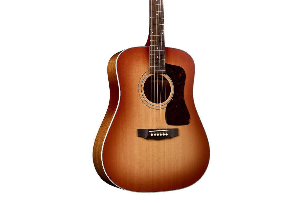 Đàn guitar acoustic điện Guild D-40E Standard màu Pacific Sunset Burst – cận thùng đàn mặt trước