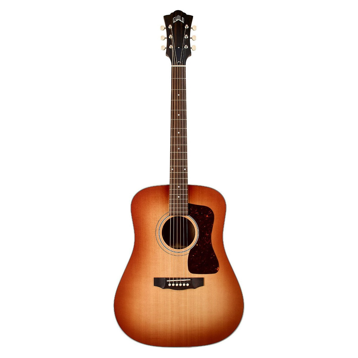 Đàn guitar acoustic điện Guild D-40E Standard màu Pacific Sunset Burst – mặt trước toàn thân