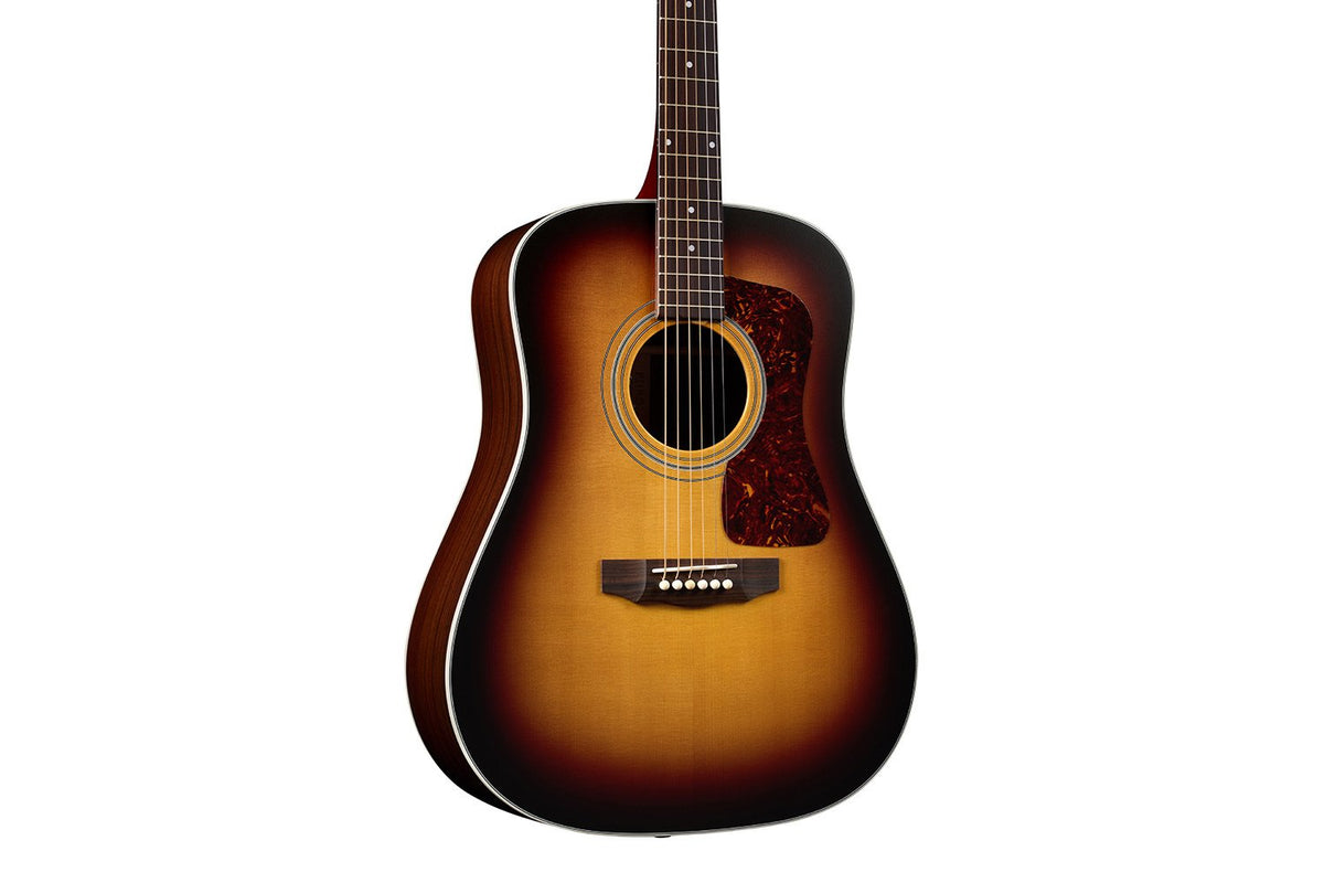 Đàn guitar acoustic điện Guild D-50E Standard màu Antique Burst – cận thùng đàn mặt trước