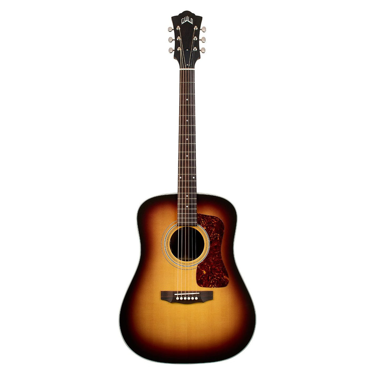 Đàn guitar acoustic điện Guild D-50E Standard màu Antique Burst – mặt trước toàn thân