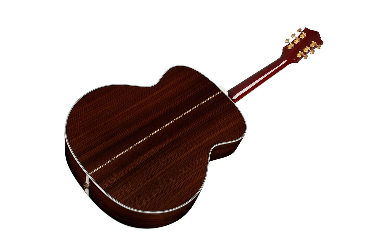 Đàn guitar acoustic điện Guild F-55E màu Natural – mặt lưng toàn thân (góc 2)