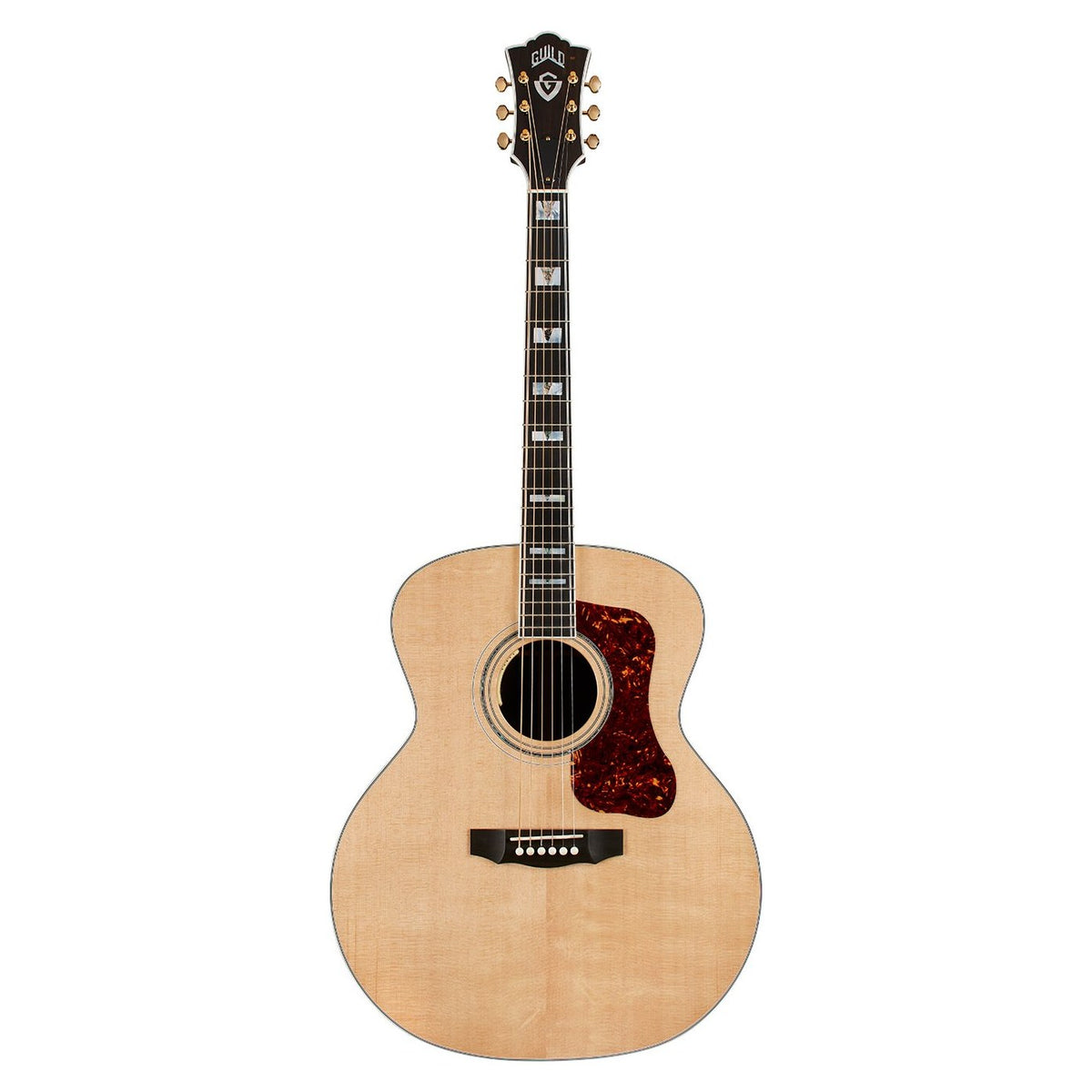 Đàn guitar acoustic điện Guild F-55E màu Natural – mặt trước toàn thân