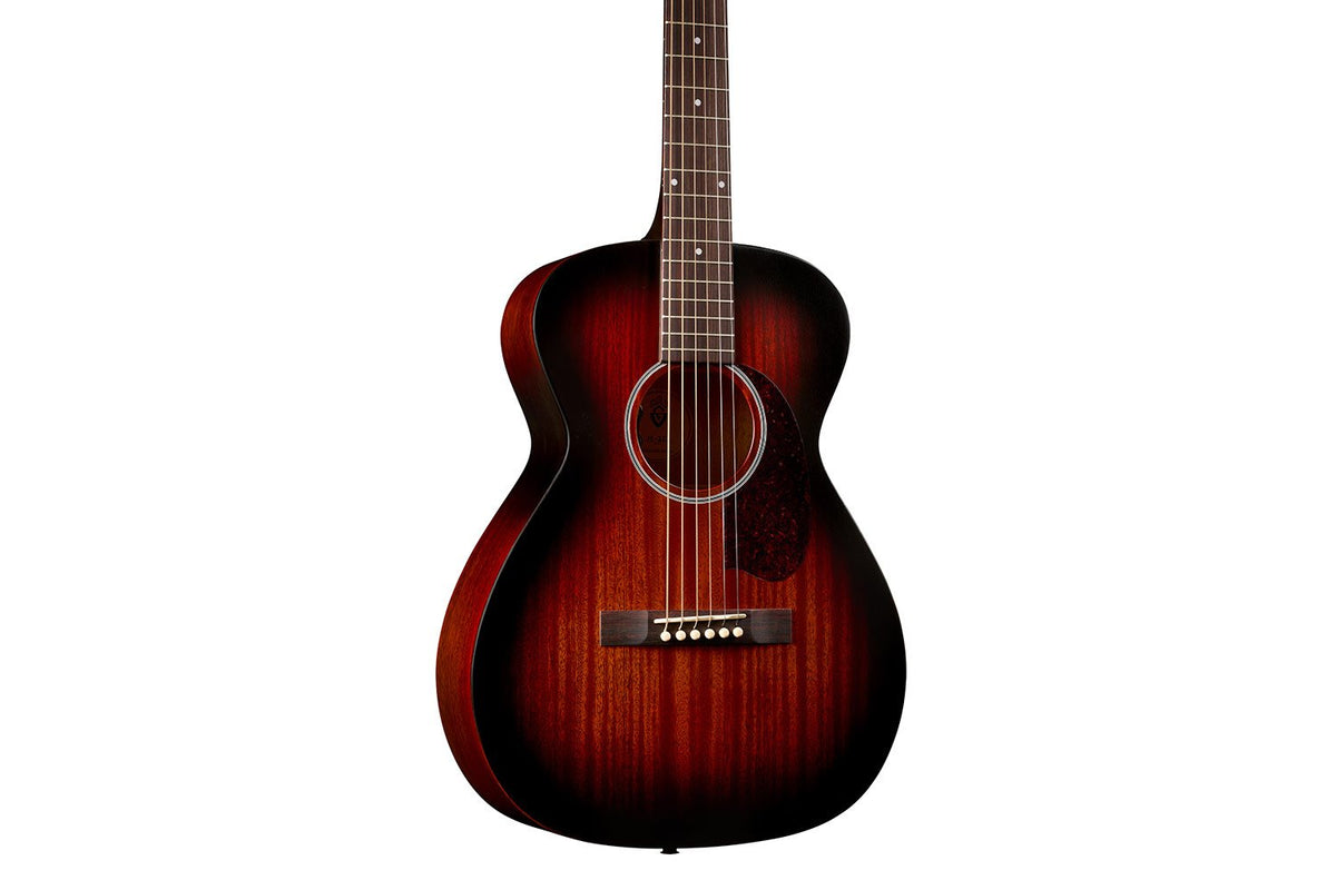 Đàn guitar acoustic điện Guild M-20E màu Vintage Sunburst – cận thùng đàn mặt trước