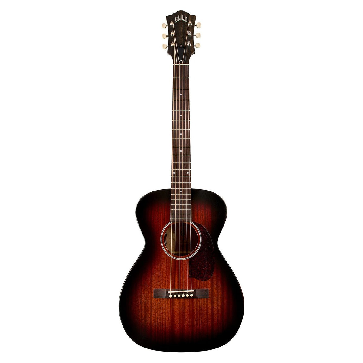 Đàn guitar acoustic điện Guild M-20E màu Vintage Sunburst – mặt trước toàn thân