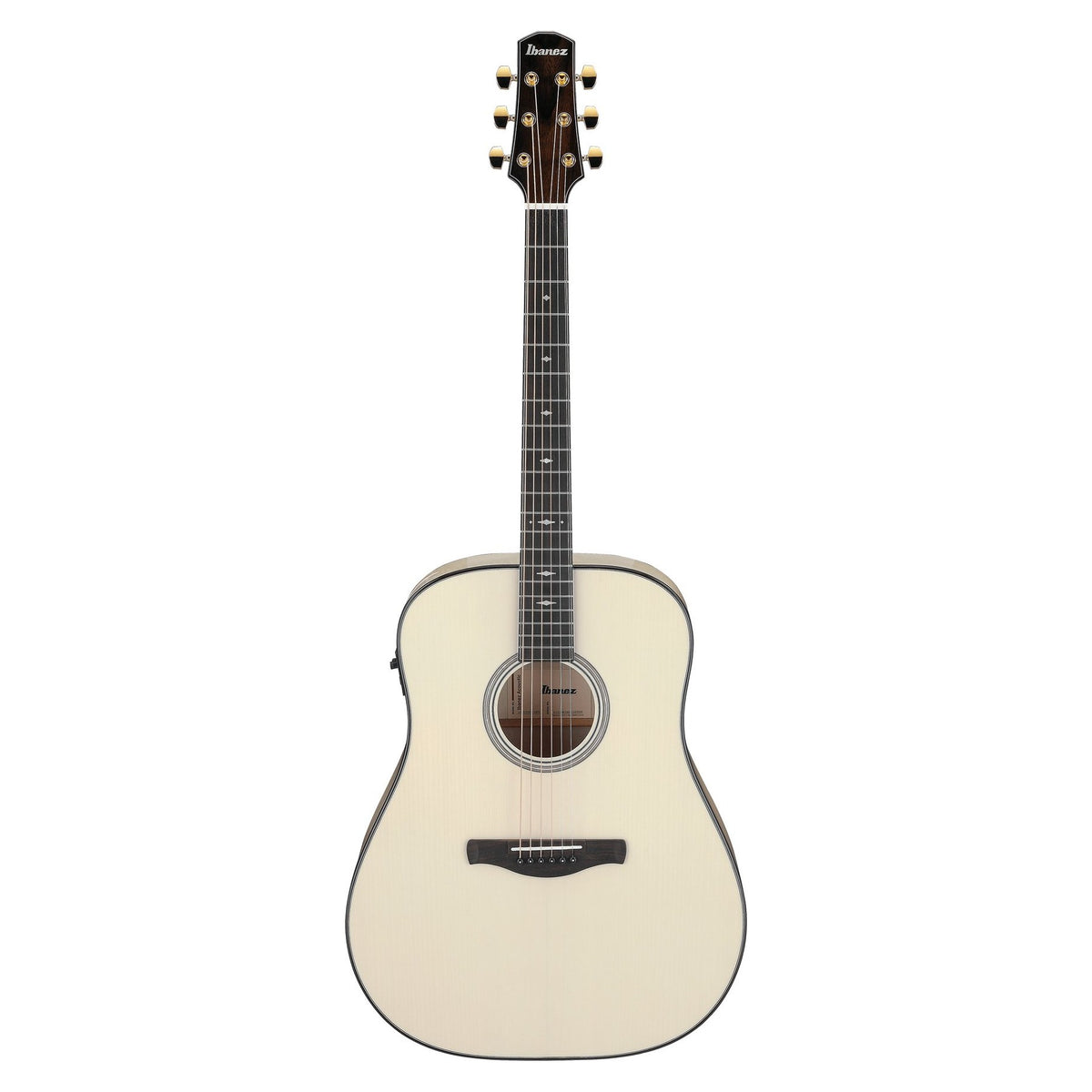 Đàn guitar acoustic điện Ibanez AAD371E màu Antique White High Gloss – mặt trước toàn thân