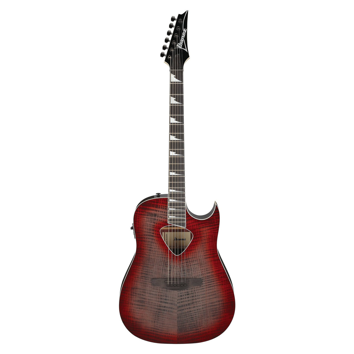 Đàn guitar acoustic điện Ibanez ALT50FA màu Red Doom Burst – mặt trước toàn thân